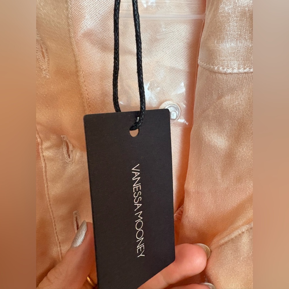 Vanessa Mooney The Elisabeth Romper Dress - Cream Satin - Picture 7 of 7